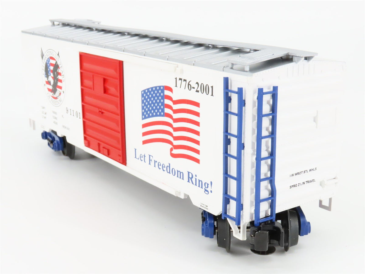 O Gauge 3-Rail MTH 20-93092 American Freedom 40&#39; Boxcar #91101