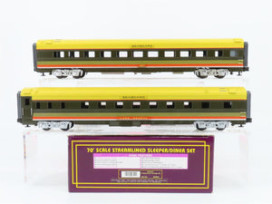 O Gauge 3-Rail MTH 20-6615 SAL Seaboard Sleeper/Diner Passenger 2-Car Set