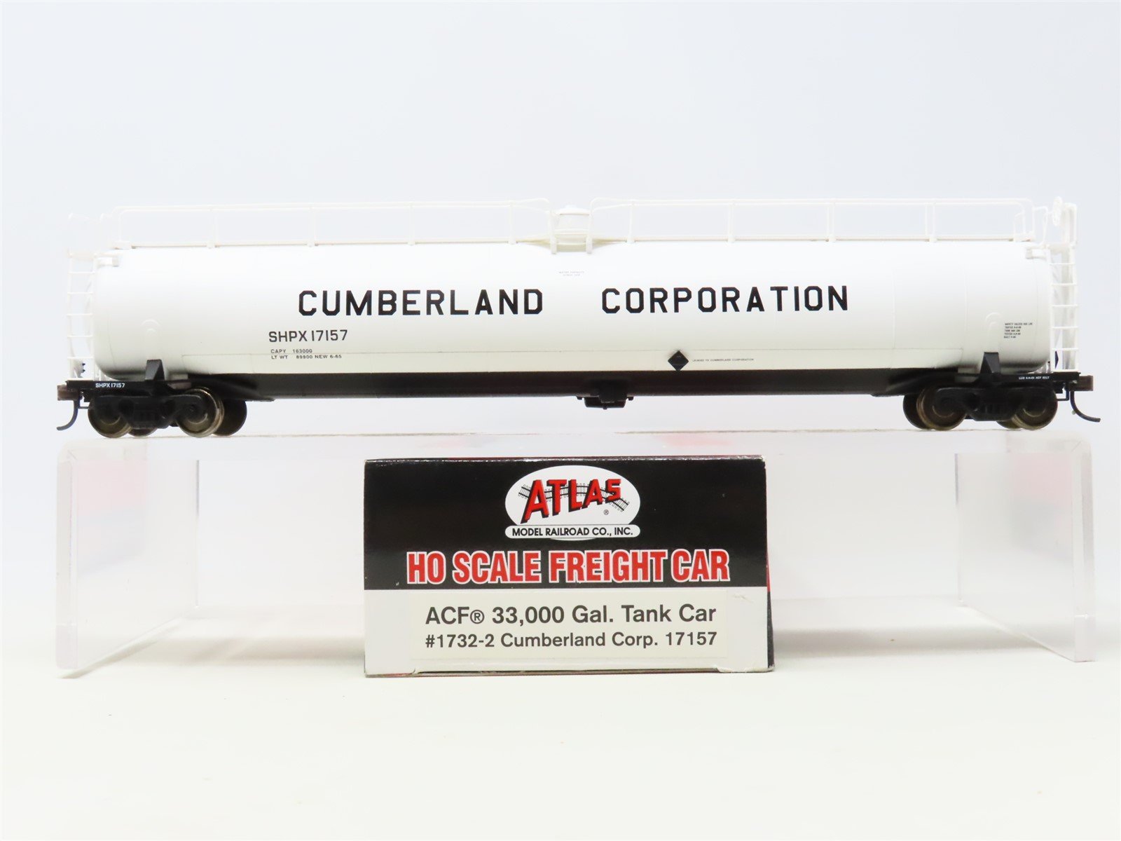 HO Scale Atlas 1732-2 SHPX Cumberland Corp ACF 33,000 Gallon Tank Car #17157