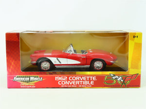 1:18 Scale RC Ertl American Muscle 36833 Diecast 1962 Corvette Convertible - Red
