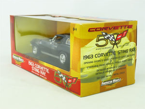 1:18 Scale RC Ertl American Muscle 36833 Diecast 1963 Corvette Sting Ray - Black