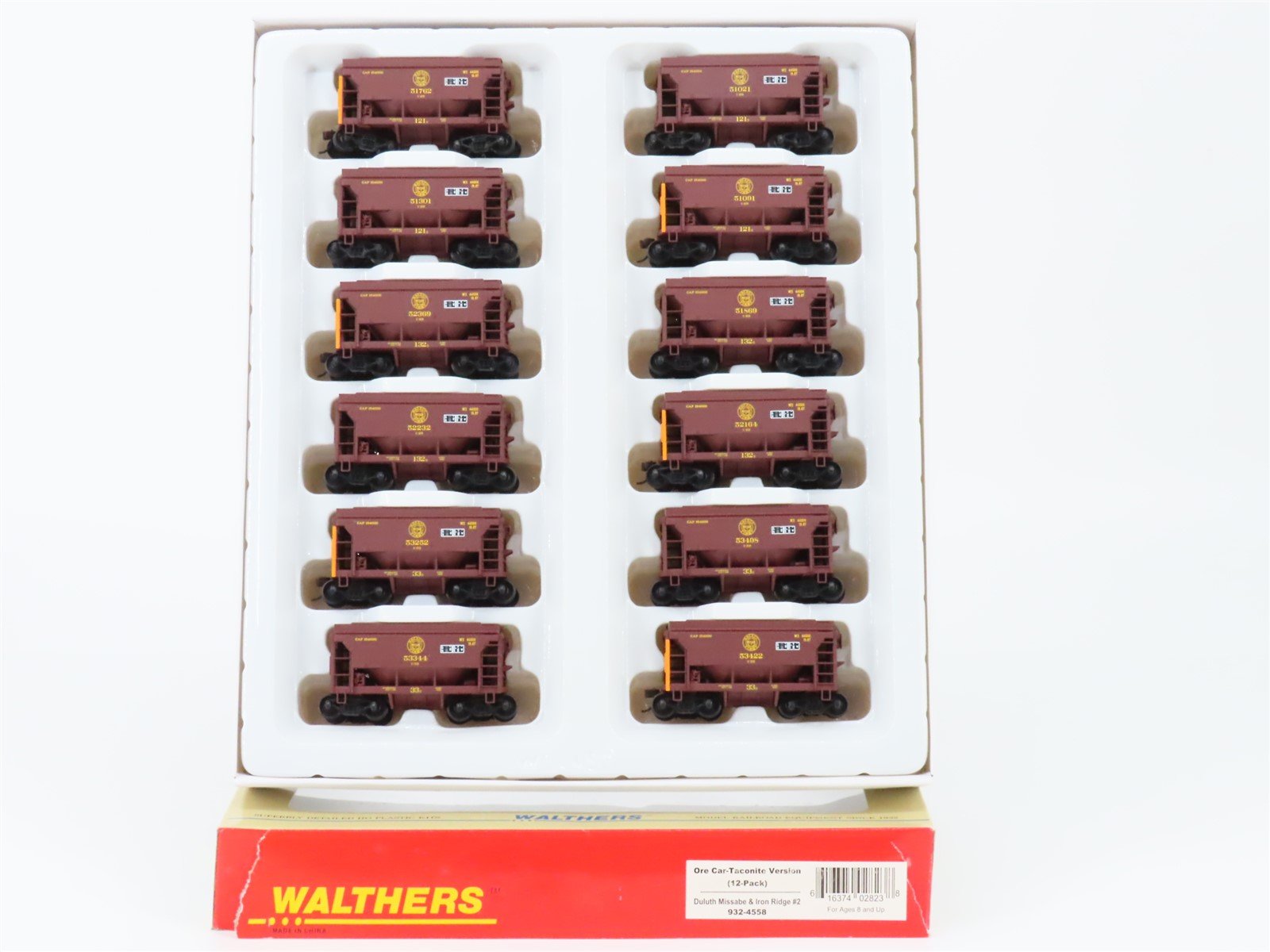 HO Scale Walthers 932-4558 DM&I Duluth Missabe & Iron Ridge Ore Car 12-Pack