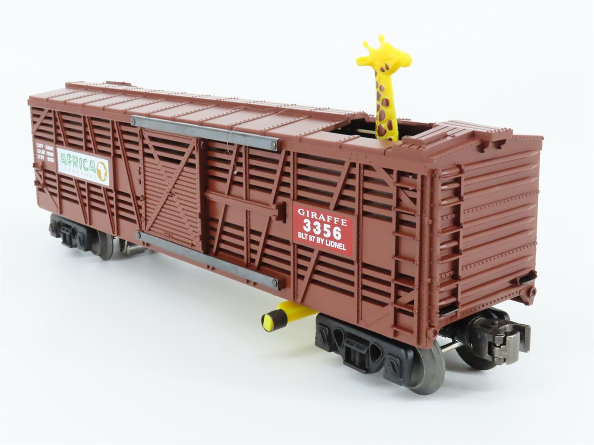 O Gauge 3-Rail Lionel 6-19846 Animated Giraffe Boxcar #3356