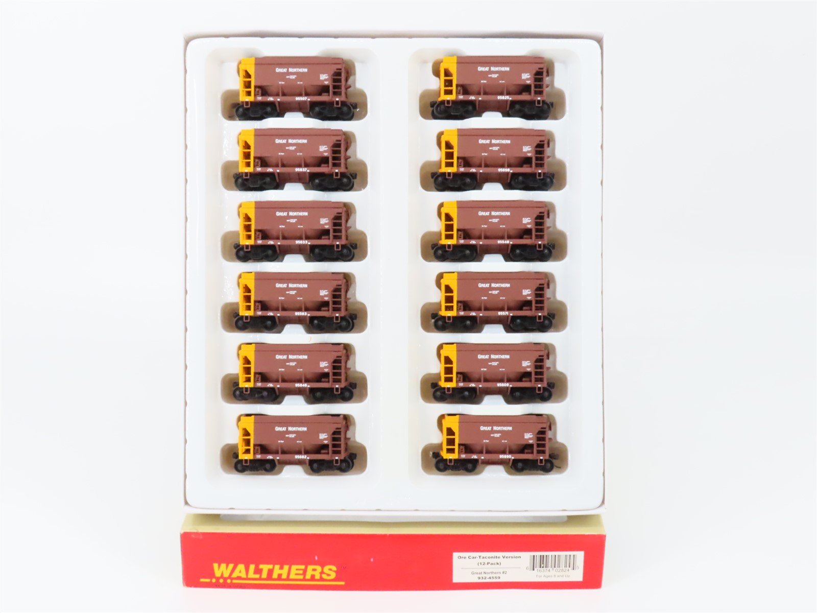 HO Scale Walthers 932-4559 GN Great Northern Ore Car 12-Pack