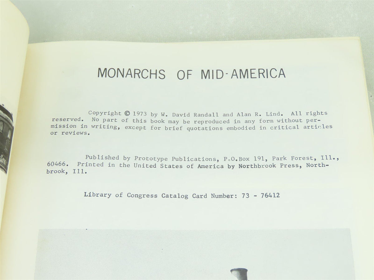 Illinois Central - Monarchs of Mid-America by Randall &amp; Lind ©1973 SC Book