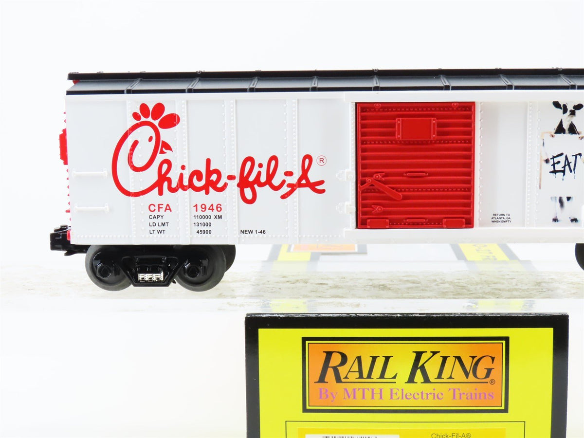 O Gauge 3-Rail MTH 30-74160 CFA Chick-Fil-A Boxcar #1946