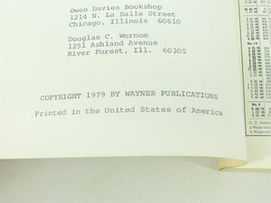 Timetable Treasury by Robert J. Wayner, Editor ©1979 SC Book