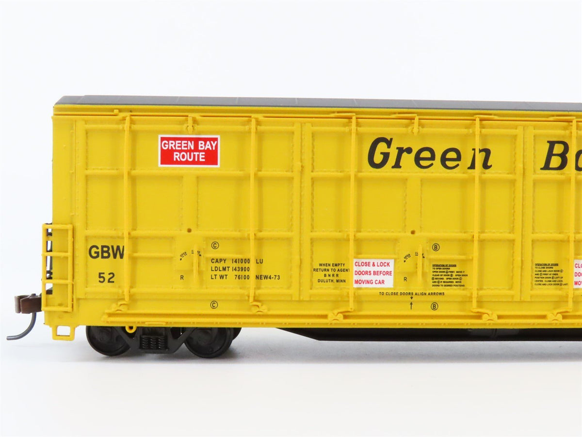 HO Scale Walthers 932-7017 GBW Green Bay &amp; Western Thrall Door Box Car #52