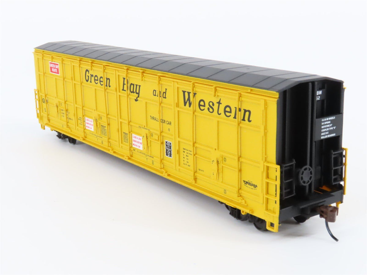 HO Scale Walthers 932-7017 GBW Green Bay &amp; Western Thrall Door Box Car #52