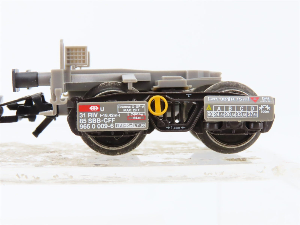 HO Marklin 48042 SBB-FFS Swiss KOMBIRAIL Intermodal Semi-Trailers 2-Unit Set