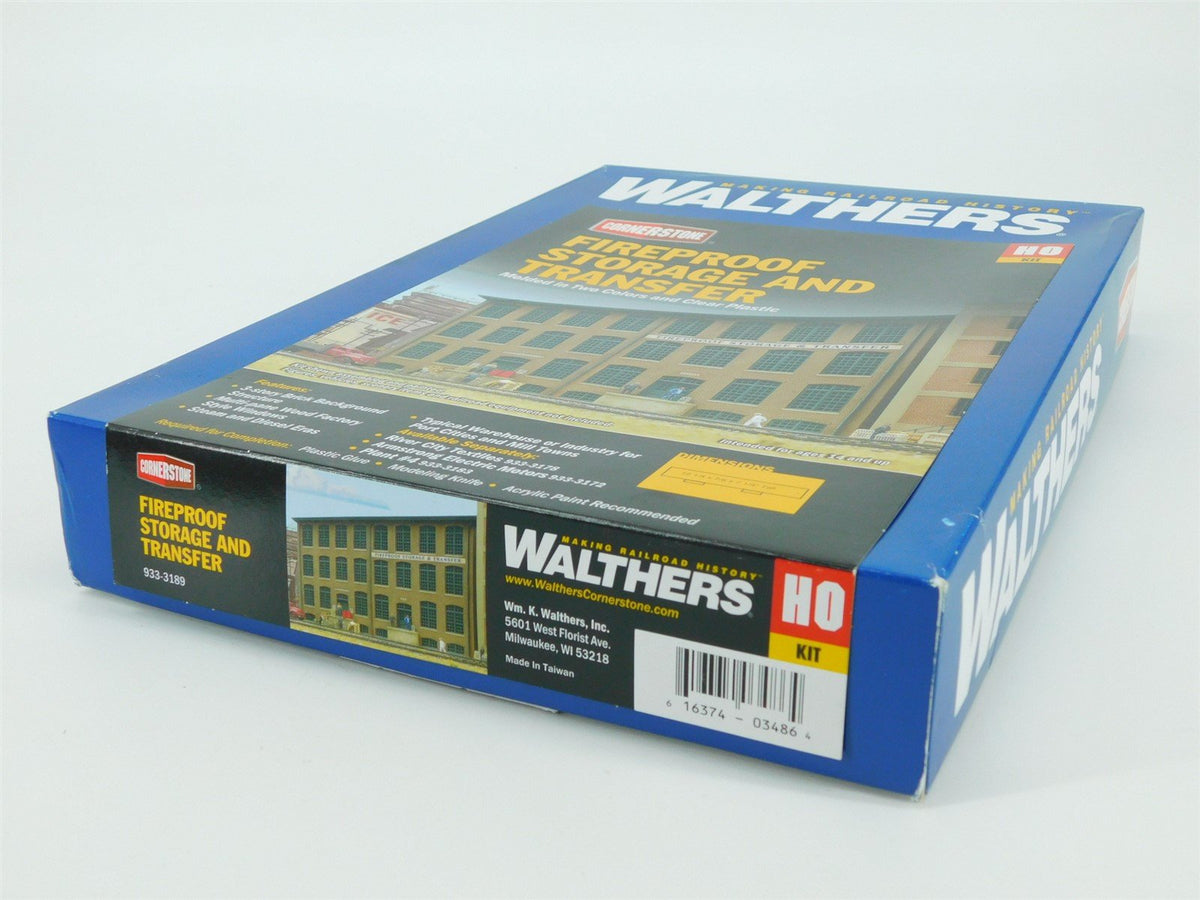 HO 1/87 Scale Walthers Cornerstone Kit #933-3189 Fireproof Storage &amp; Transfer