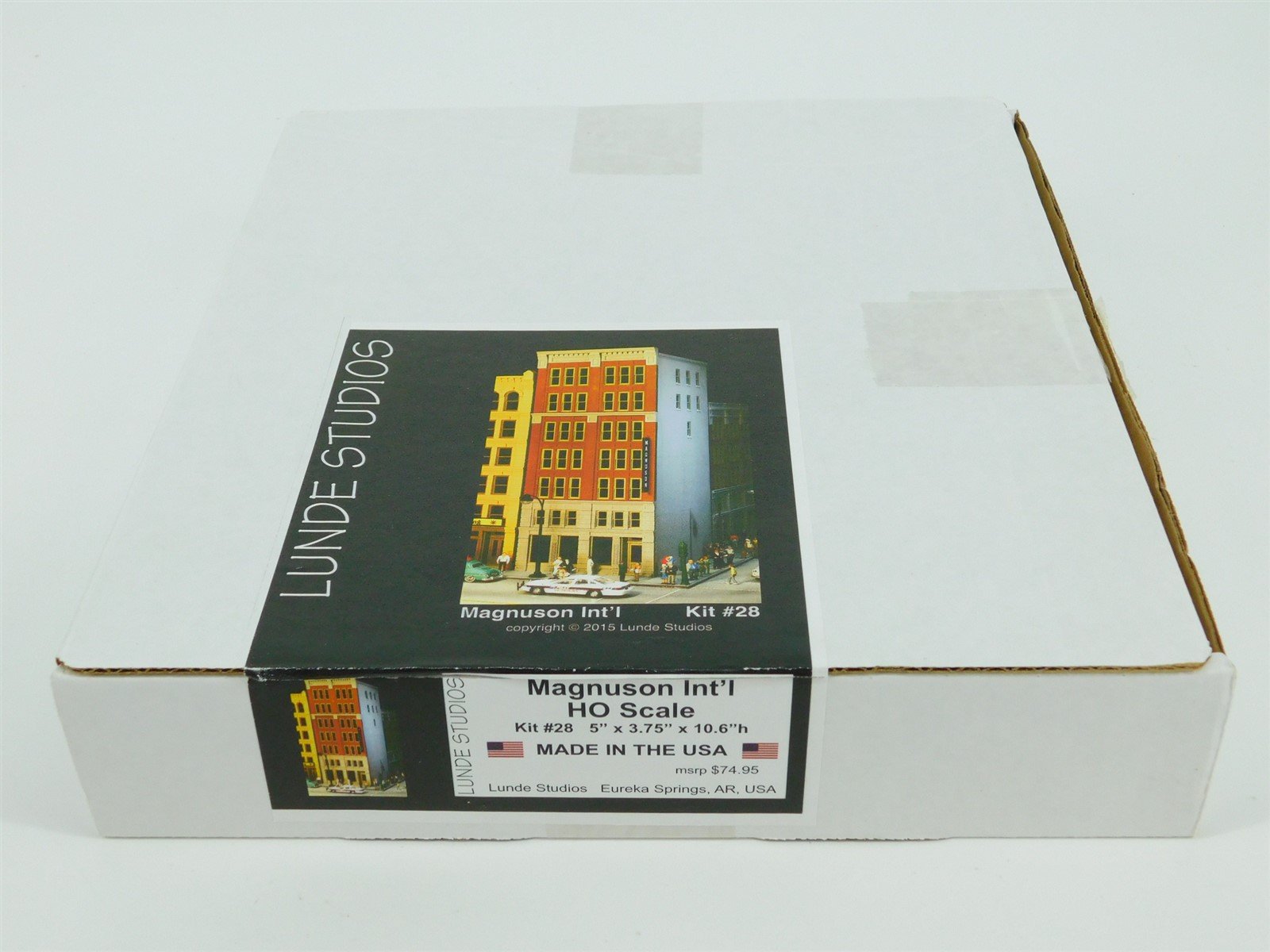 HO 1/87 Scale Lunde Studios Resin Kit #28 "Magnuson Int'l" Building