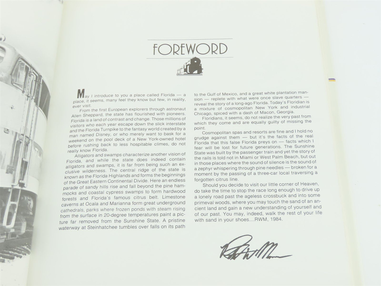 Rails 'Neath The Palms by Robert W. Mann ©1983 HC Book