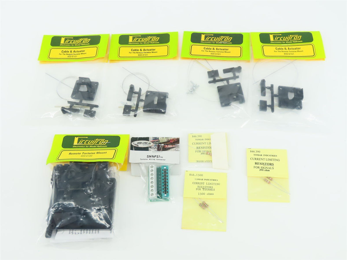 Lot of 9 Circuitron &amp; AccuLites Tortoise Accessories &amp; Tomar Resistors