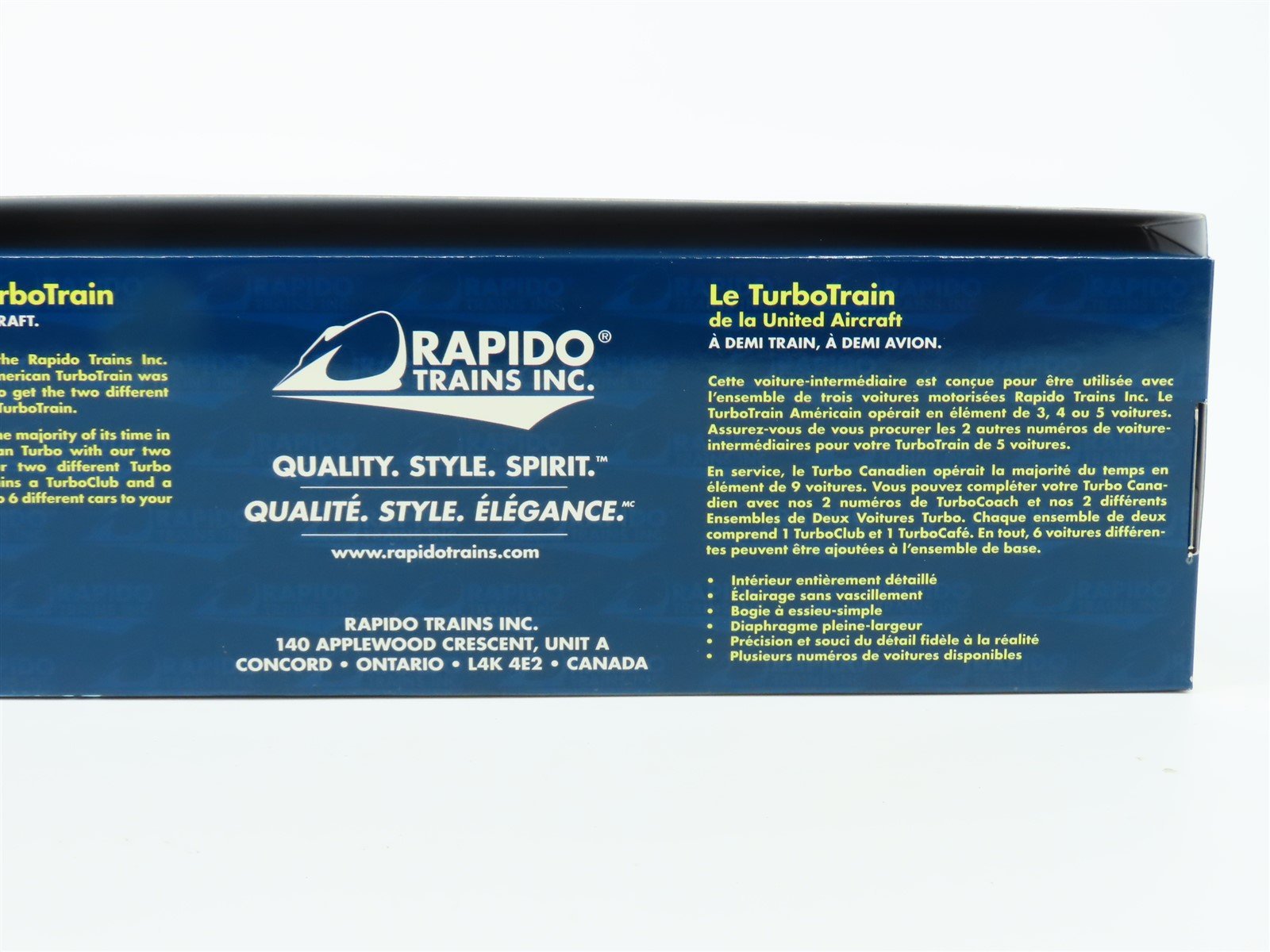 HO Rapido 200602 VIA Rail Canada TurboTrain IC-30/35 TurboCoach Passenger #261