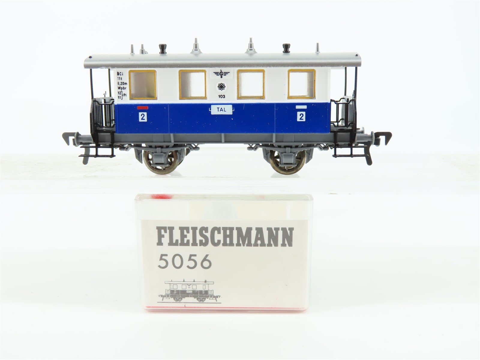 HO Scale Fleischmann ELB Edelweiss 2nd Class Local Coach Passenger #103 "TAL"