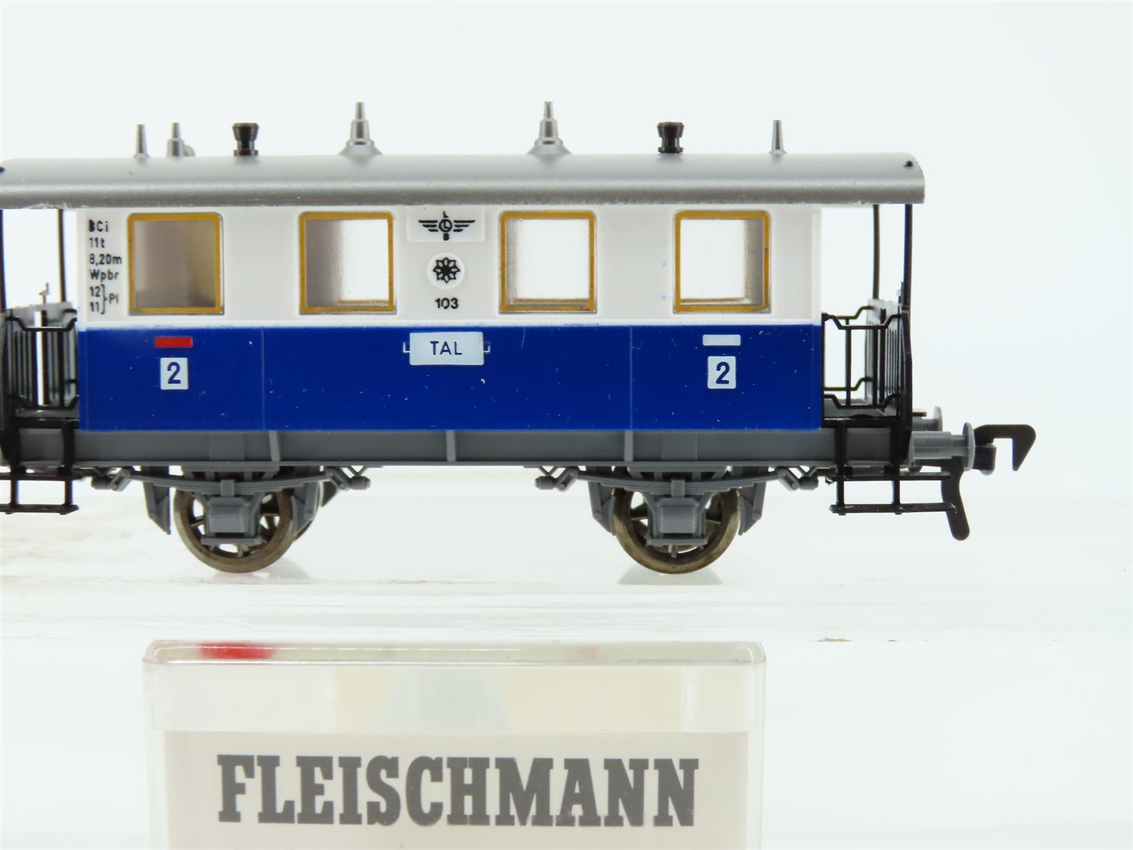 HO Scale Fleischmann ELB Edelweiss 2nd Class Local Coach Passenger #103 