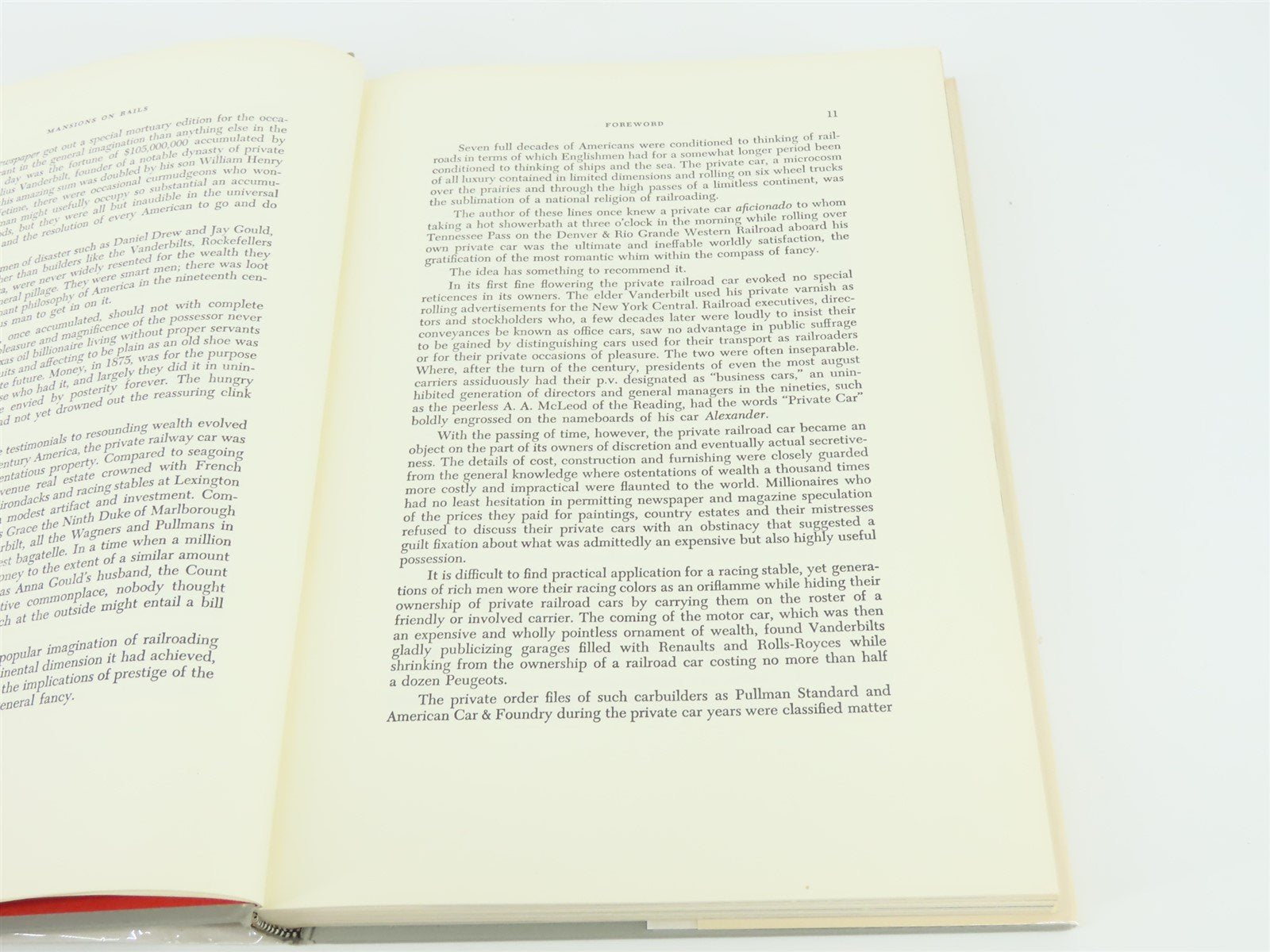 Mansions On Rails by Lucius Beebe ©1959 HC Book