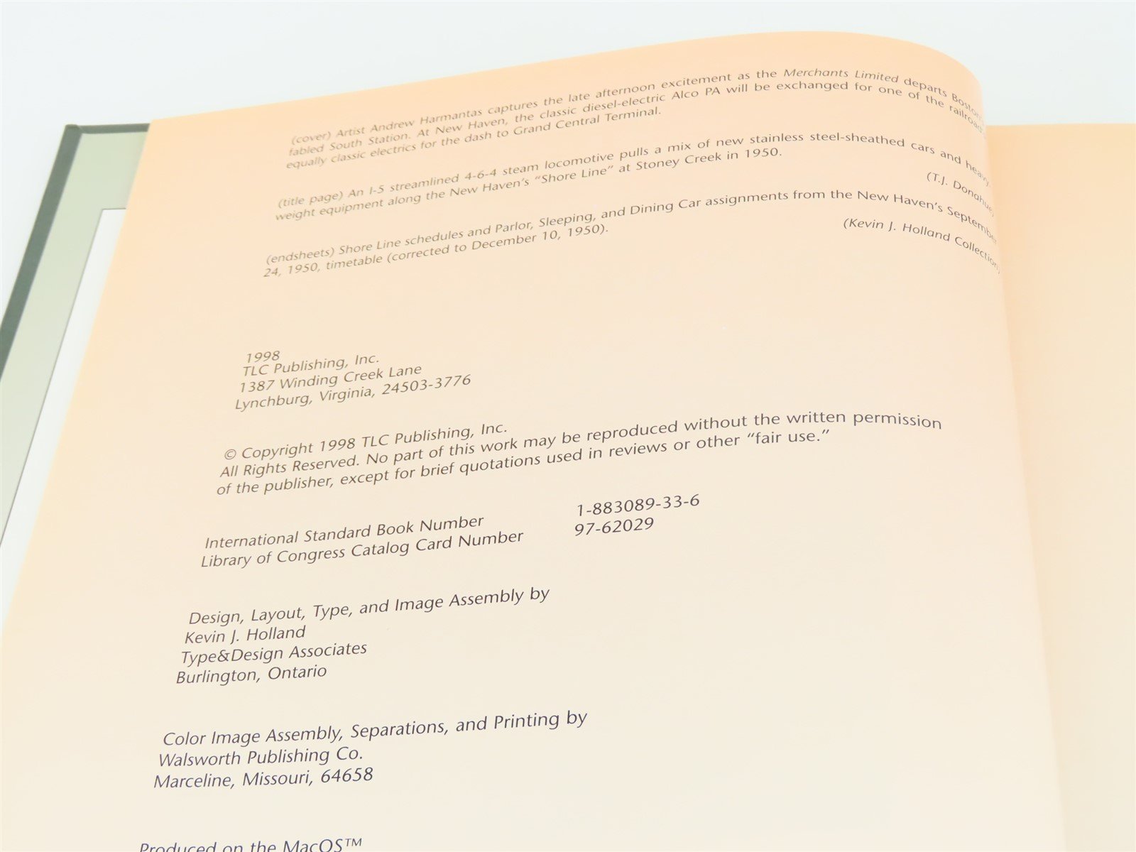 The New Haven Railroad in the Streamline Era by Geoffrey H Doughty ©1998 HC Book