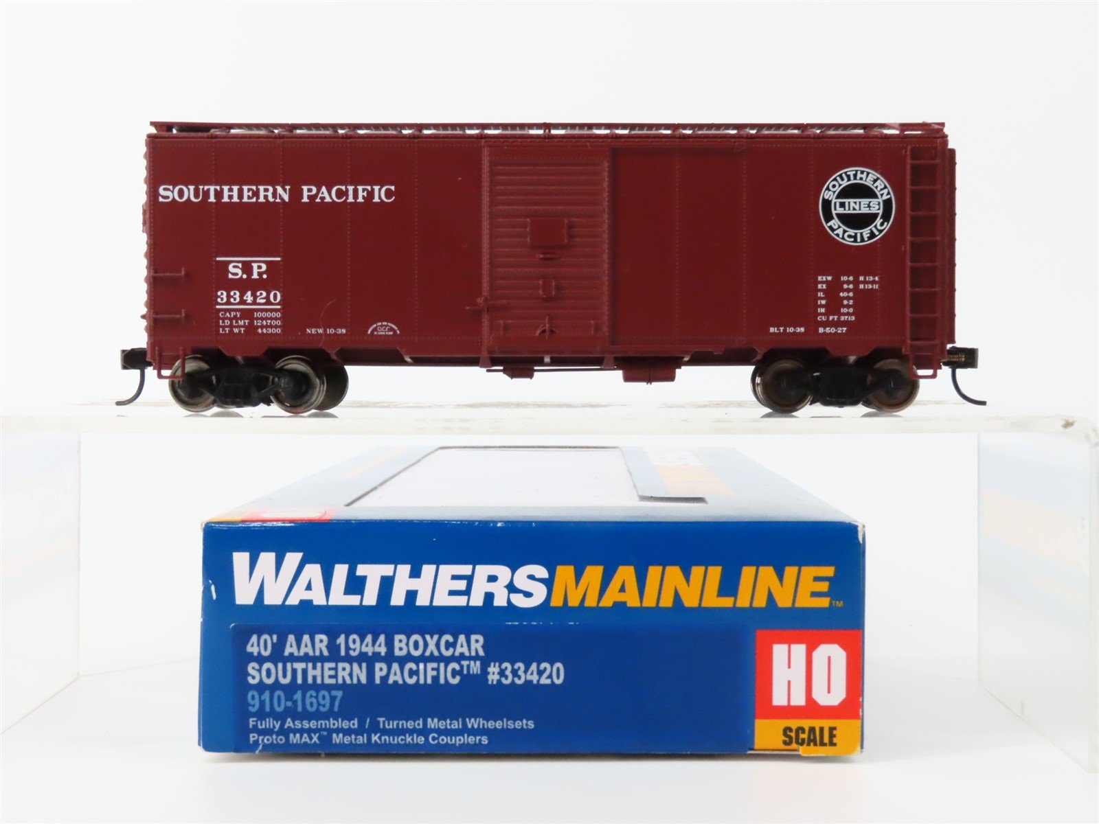 HO Scale Walthers Mainline 910-1697 SP Southern Pacific AAR 40' Box Car #33420