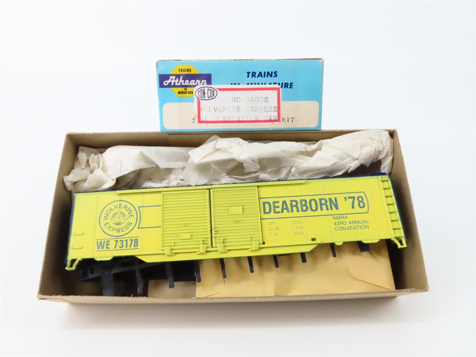 HO Scale Athearn Kit "Wolverine Express" 50' Box Car #73178 "Dearborn '78"