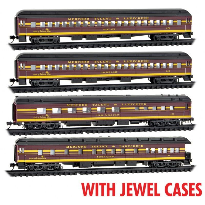 N Micro-Trains MTL 98302237 MT&amp;L 1930s-1950s Dinner Excursion Passenger 4-Pack