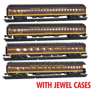 N Micro-Trains MTL 98302237 MT&L 1930s-1950s Dinner Excursion Passenger 4-Pack