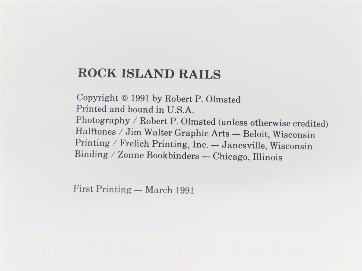 Rock Island Rails by Robert P. Olmsted ©1991 HC Book