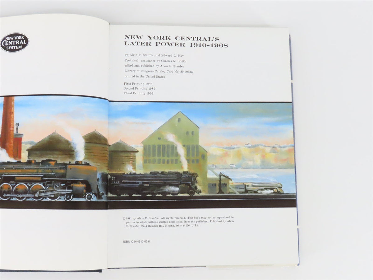 New York Central&#39;s Later Power 1910-1968 by Staufer &amp; May ©1996 HC Book