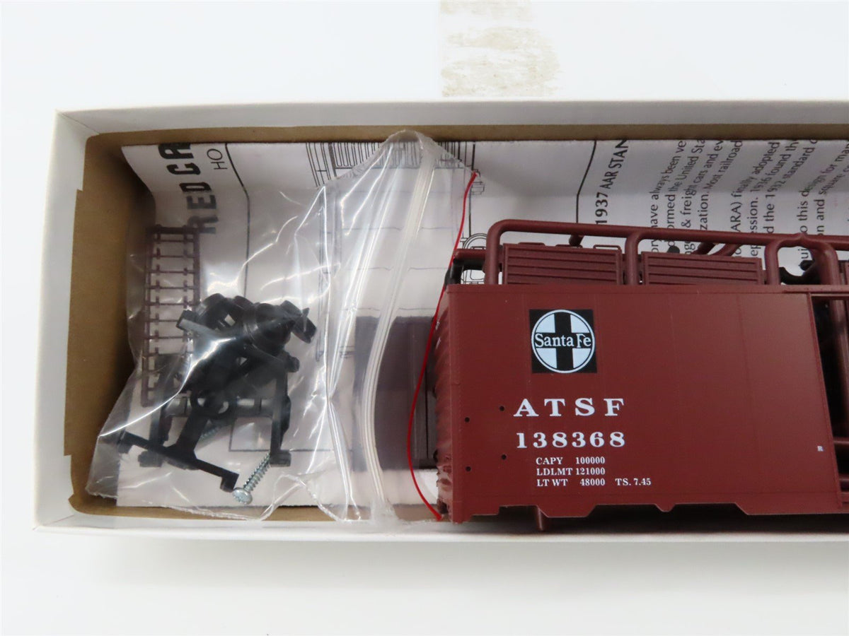 HO Red Caboose Kit RC8030-3b ATSF Santa Fe &quot;Super Chief/Map&quot; 40&#39; Box Car #138368
