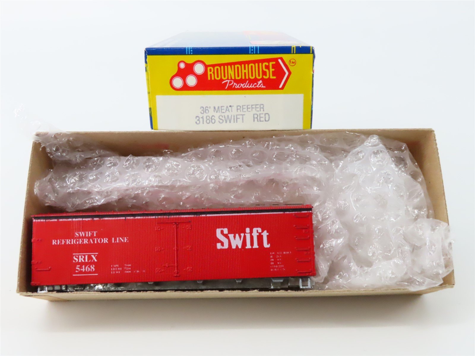 HO Scale Roundhouse Kit #3186 SRLX Swift Refrigerator Line Meat Reefer #5468
