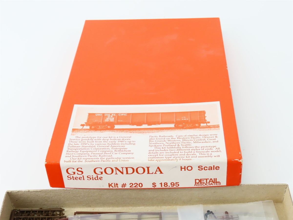 HO Scale Detail Associates Kit #220 SP Southern Pacific Undecorated GS Gondola