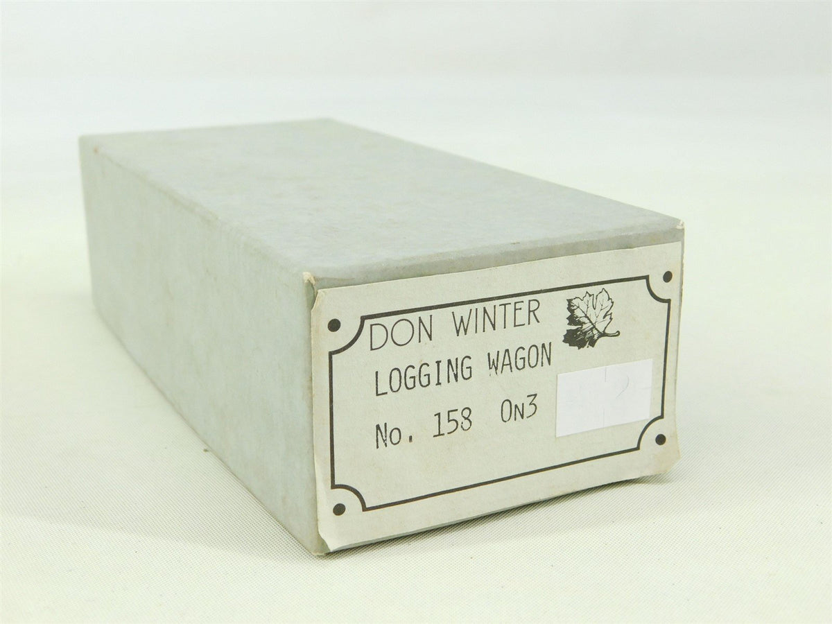 On3 1/48 Scale Don Winter Craftsman Kit #158 Logging Wagon