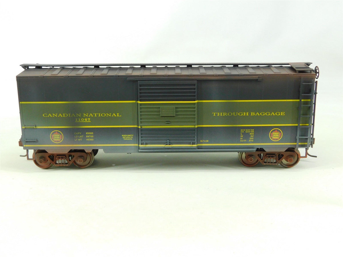 O Scale 2-Rail Weaver CN Canadian National 40&#39; Box Car #11067 - Custom Weathered