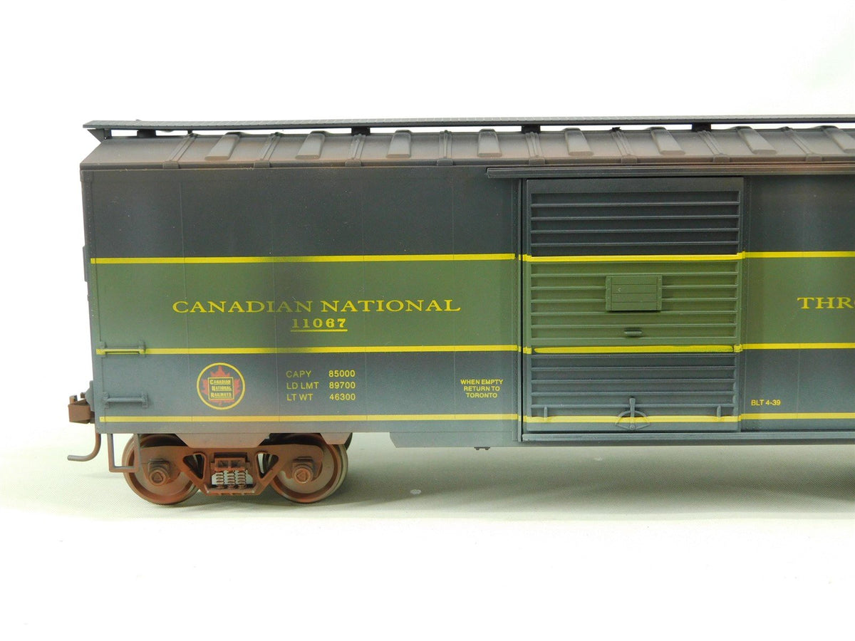 O Scale 2-Rail Weaver CN Canadian National 40&#39; Box Car #11067 - Custom Weathered