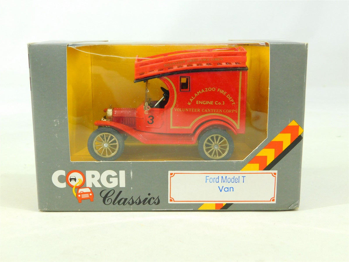 Corgi Classics C865/3 Die-Cast Kalamazoo Fire Dept. Co. 3 1915 Ford Model T Van