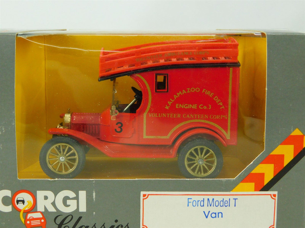 Corgi Classics C865/3 Die-Cast Kalamazoo Fire Dept. Co. 3 1915 Ford Model T Van