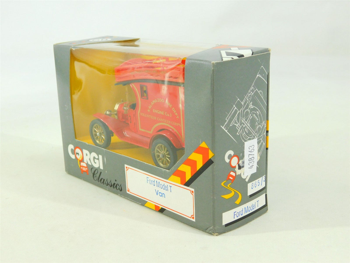 Corgi Classics C865/3 Die-Cast Kalamazoo Fire Dept. Co. 3 1915 Ford Model T Van