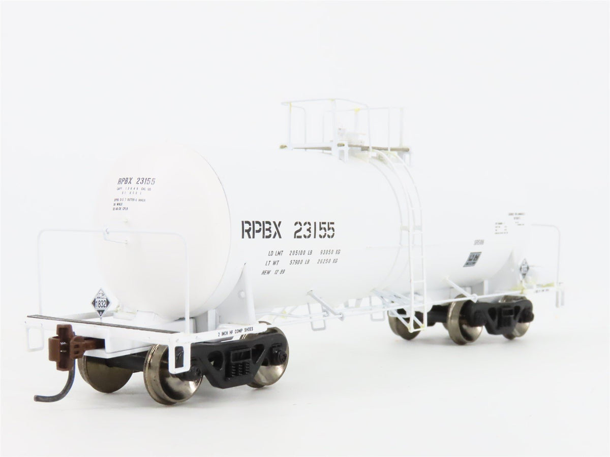 HO Scale Athearn 96106 RPBX 40&#39; Chemical Tank Car #23155