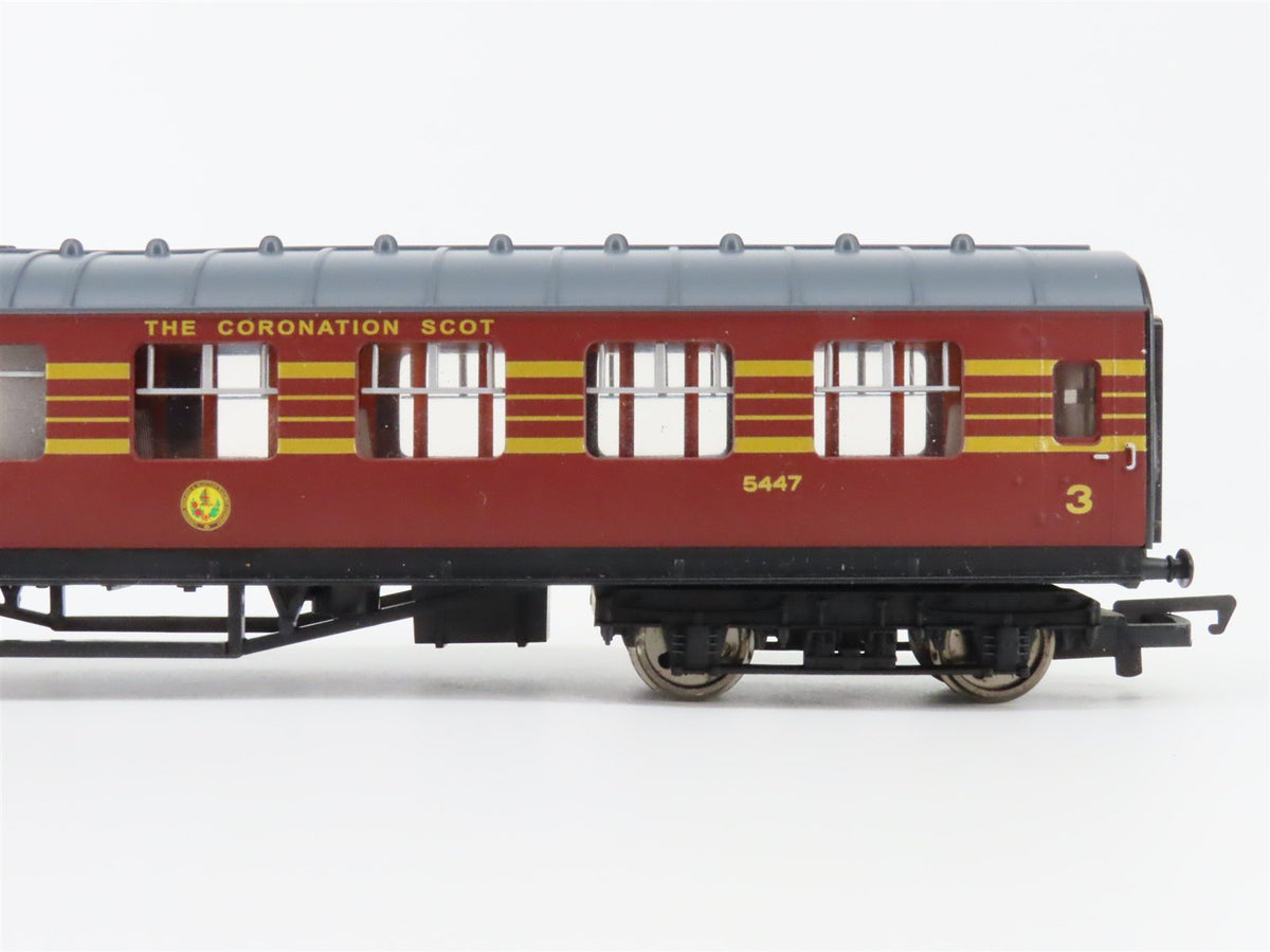 OO Scale Hornby LMS British &quot;The Coronation Scot&quot; 4-6-2 Steam Passenger Set