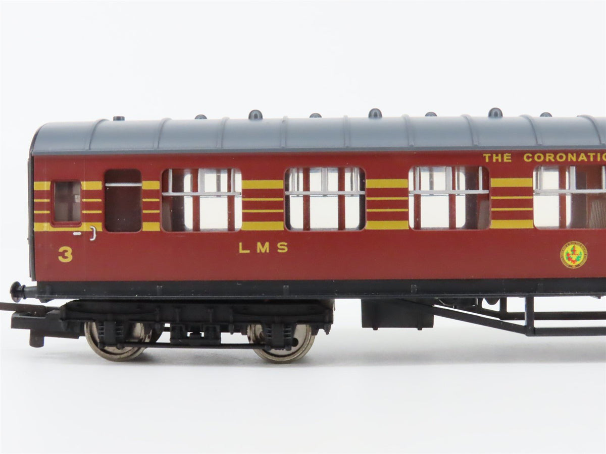 OO Scale Hornby LMS British &quot;The Coronation Scot&quot; 4-6-2 Steam Passenger Set