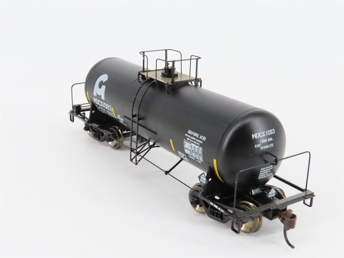 HO Scale Athearn 96103 MDCX Acid Chemical Tank Car #1083