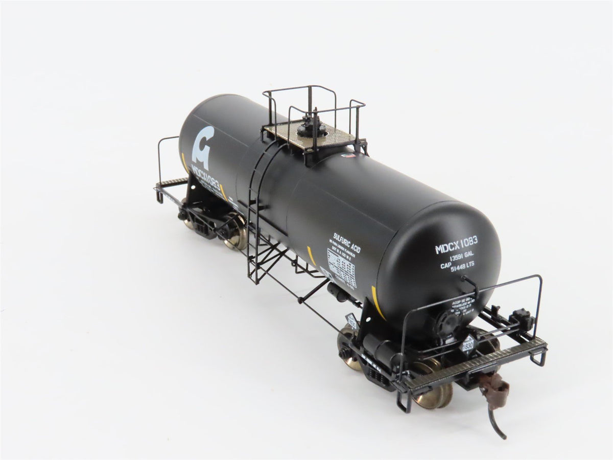 HO Scale Athearn 96103 MDCX Acid Chemical Tank Car #1083