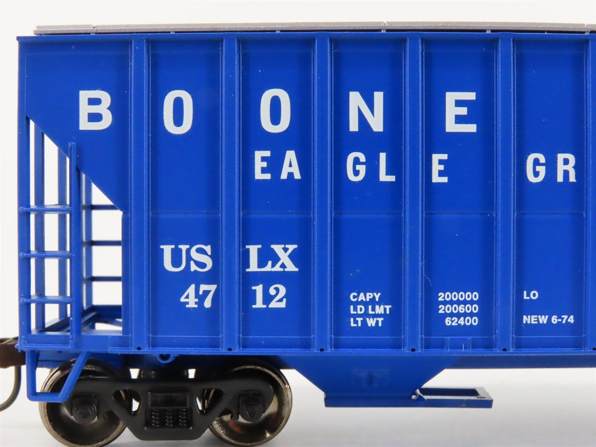 HO Scale Athearn 92754 USLX Boone Valley 3-Bay Covered Hopper #4712