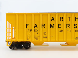 HO Scale Athearn 92762 AFEX Arthur Farmers Elevator 3-Bay Covered Hopper #114