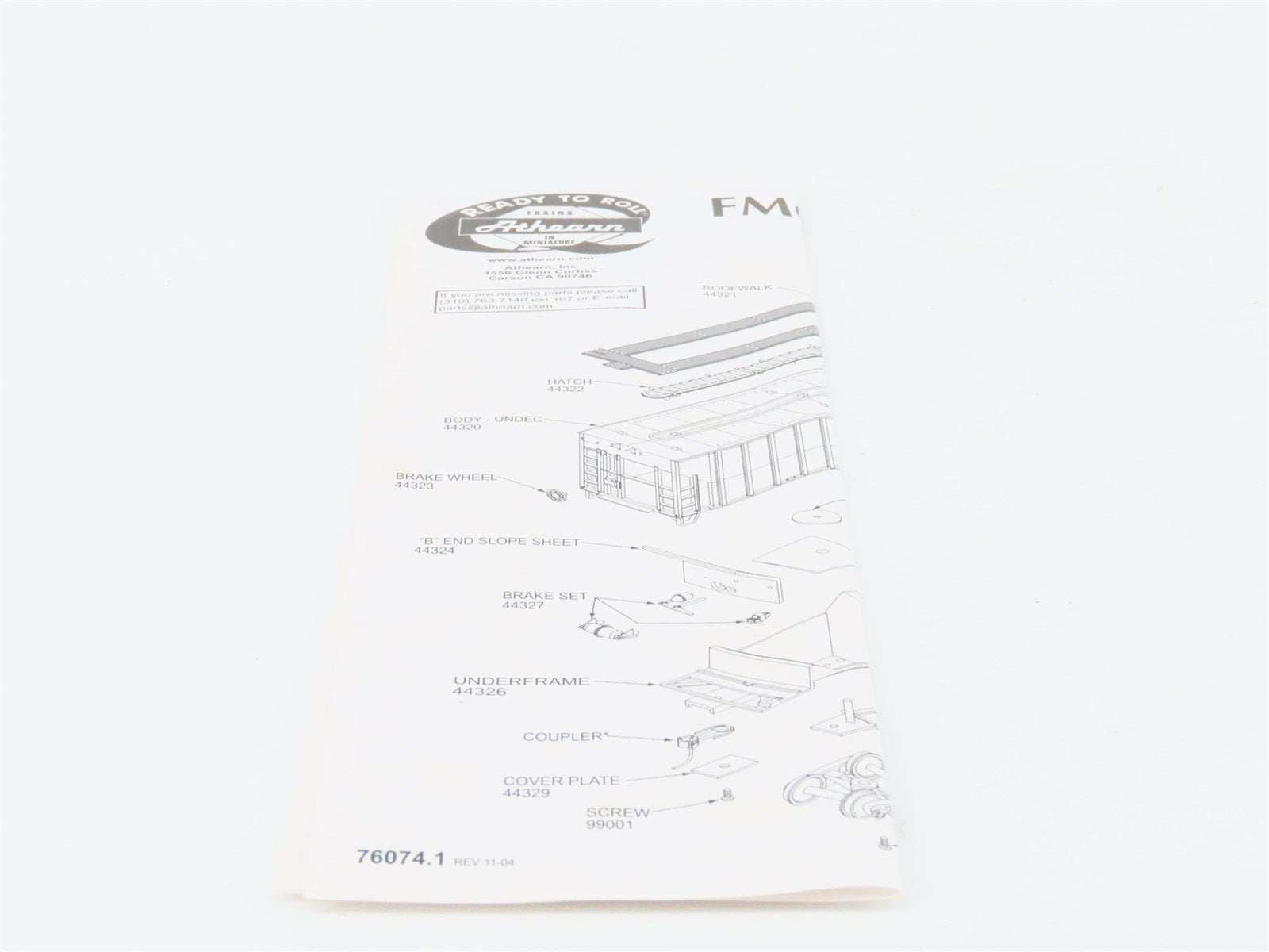 HO Scale Athearn 92762 AFEX Arthur Farmers Elevator 3-Bay Covered Hopper #114