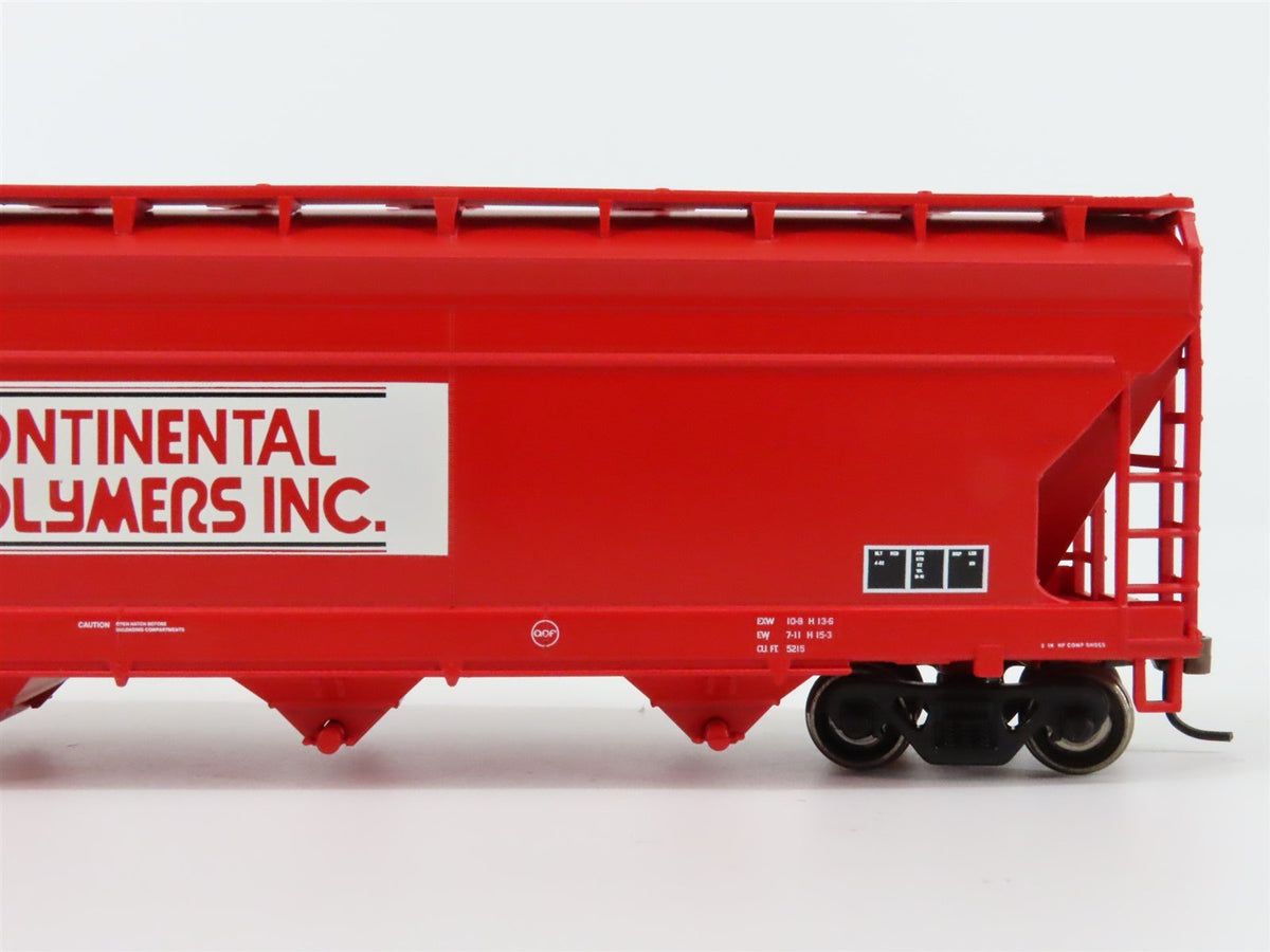 HO Scale Athearn 72299 CPIX Continental Polymers 4-Bay Covered Hopper #2000