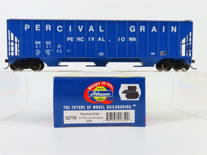 HO Scale Athearn 92759 RREX Percival Grain 3-Bay Covered Hopper #2121