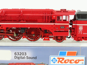 HO Roco 63203 DR German 4-6-2 BR 18 Steam #201 - DCC & Sound w/Display Track