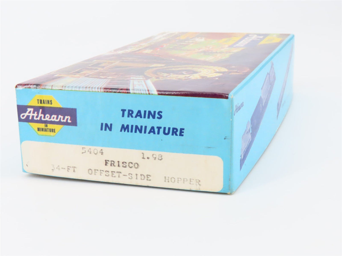 HO Scale Athearn 5404 SL-SF Frisco 34&#39; 2-Bay Hopper #91736 Kit